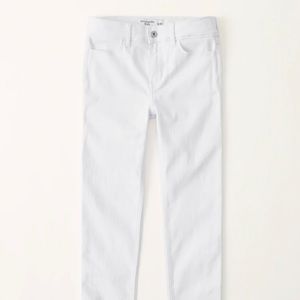 Abercrombie and Fitch White Skinny Jean